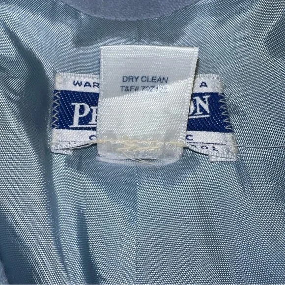 Pendleton Light Blue Wool Blazer – Size 14, Lined with 3-Button Closure - Picture 9 of 11